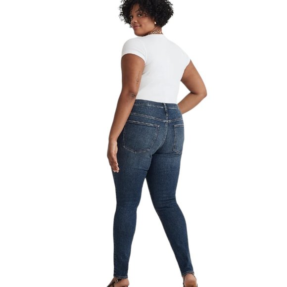 NEW Madewell 9" Mid-Rise Skinny Jeans in Heathfield Wash - Picture 6 of 8